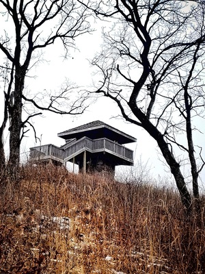 Mt. Tom observation tower at Sibley State Park. Feb. 2018. #mnstateparks