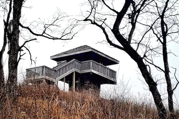 Mt. Tom observation tower at Sibley State Park. Feb. 2018. #mnstateparks
