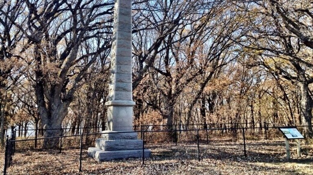 Dedicated to settlers who lost their lives during the Dakota War of 1862.