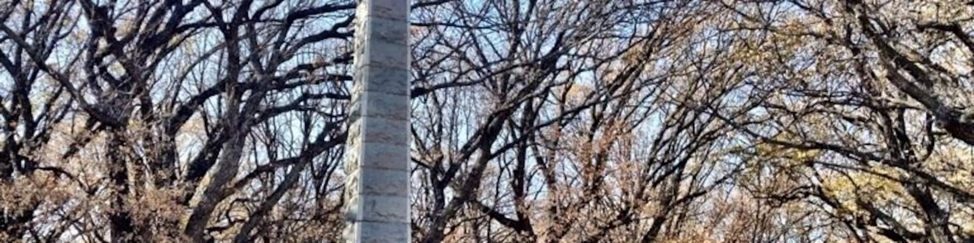 Dedicated to settlers who lost their lives during the Dakota War of 1862.