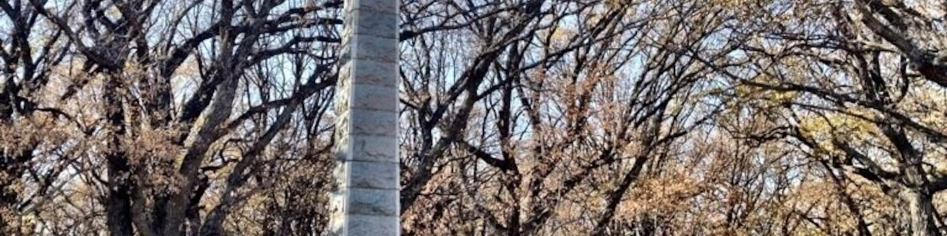 Dedicated to settlers who lost their lives during the Dakota War of 1862.