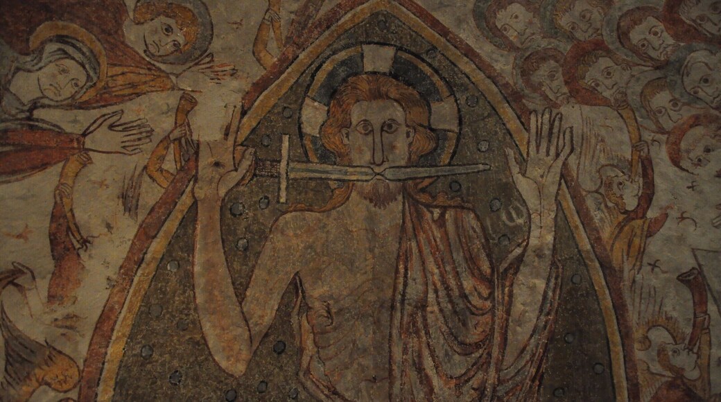 This village is a 'plus beau village' and famous for the place at which George Sands lived with Chopin (along with others) for several years. We didn't know about the murals in the crypt but found them via some rough signs inside the church. Even if the village were not so beautiful, this crypt would be worth the detour alone.