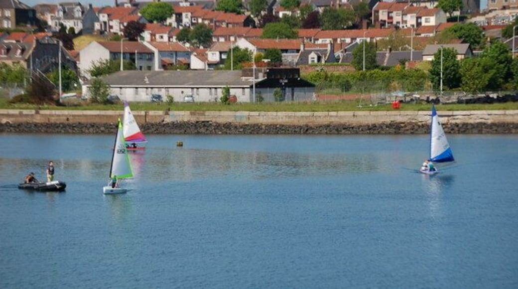Dock No 3 Methil Dock no 3 is no longer a commercial dock, it is now mostly leisure craft, or as can be seen in the picture, young people under going training