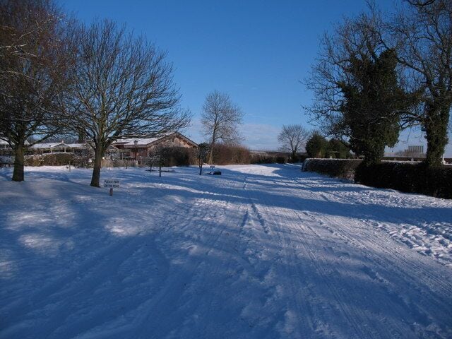 The road to nowhere Dishforth has become a 'dead end' village since 1970 when this road [Topcliffe Road] was abandoned in favour of a new dual carriageway [A168]. Fifty years ago this was the A167, which began at Green Hammerton and made its way northwards via Boroughbridge, Dishforth [with an interruption at the WW2 airfield], Topcliffe and Northallerton to Darlington. The buildings on the left are part of Dishforth Garden Centre.