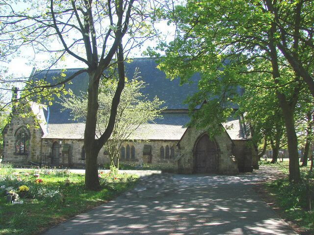 St Saviour's parish church, Shotton Colliery, County Durham, seen from the north