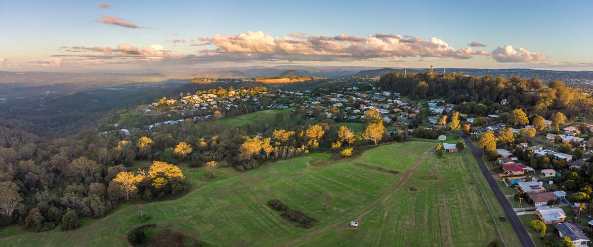Aerial photo over Mount Lofty Rifle Range