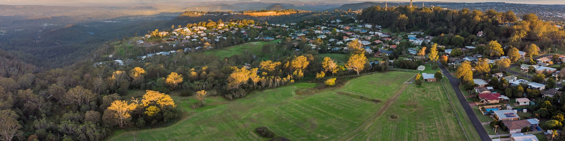 Aerial photo over Mount Lofty Rifle Range