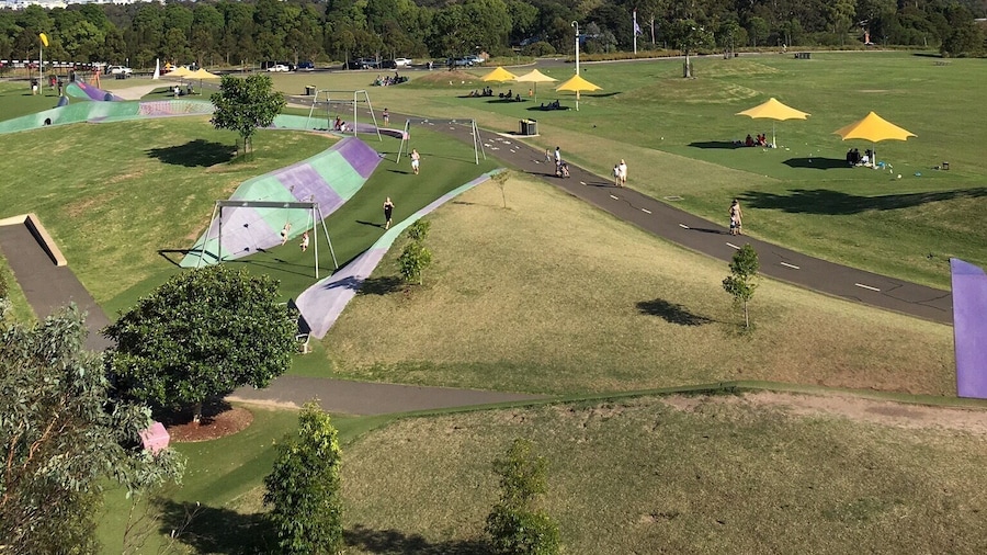 Good place for kids spend their energy. Water, sand pool, slide fox , swing, slides, tree house etc. will love it if you travel with kids