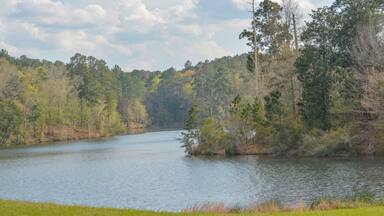 The beautiful view of Okhissa Lake in Homochitto National Forest, Bude, Franklin County, Mississippi