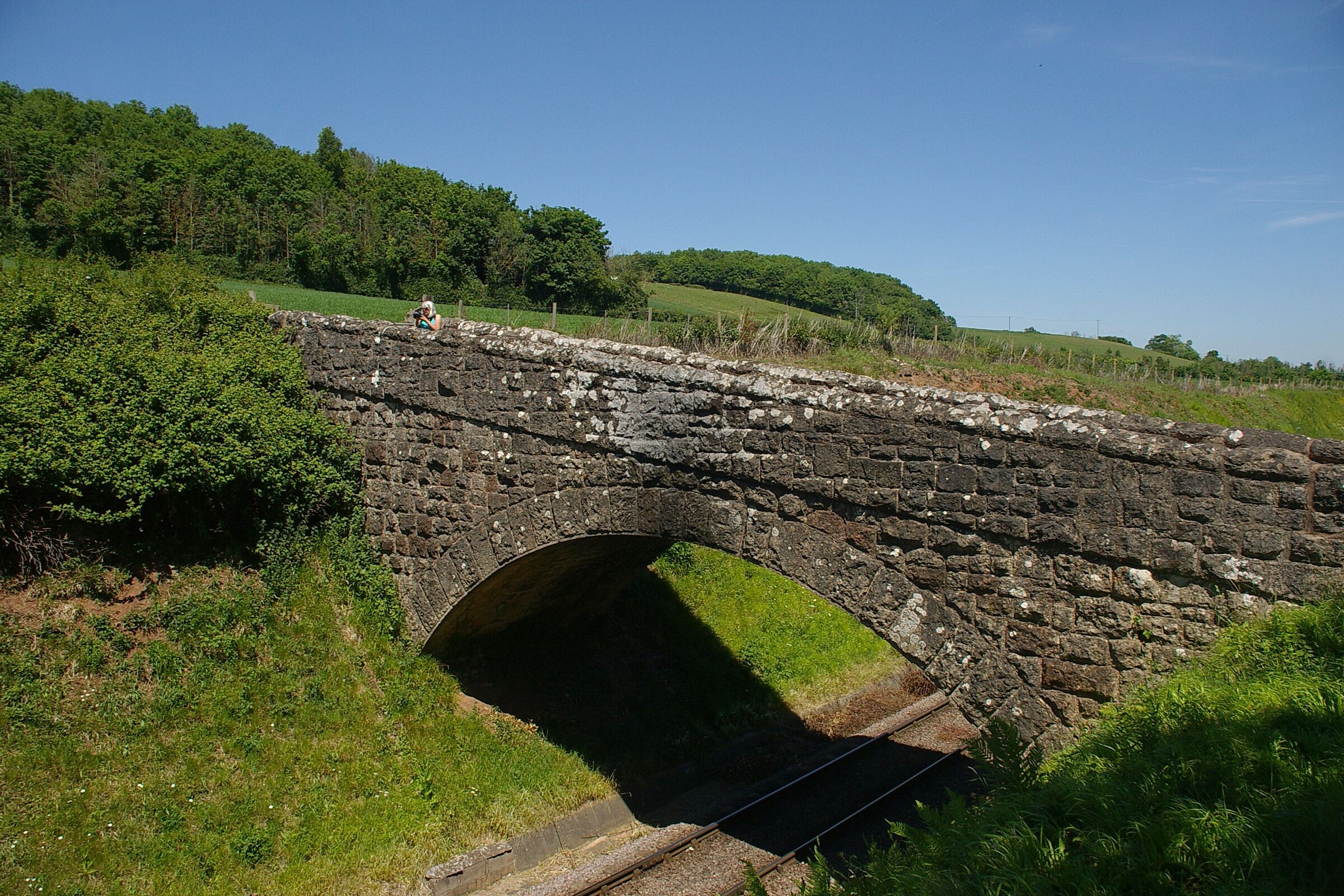 A bridge near Washford railway station on the West Somerset Railway