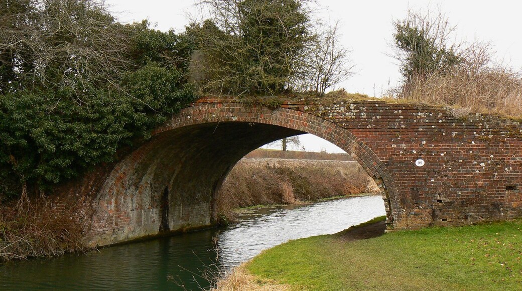 Bridge 99 over the Kennet and Avon canal. The bridge has looked like this for many years judging from historic photos of it. Some authorities have it named as 'New Bridge' but not the Ordnance Survey who show this one as bearing that name on the 1:25K edition anyway 1595422 That said, the 1:25K and 1:50K maps differ as to its location. My GPS and Google Earth confirm that, in this image, both bridge and viewpoint are in SU2663.