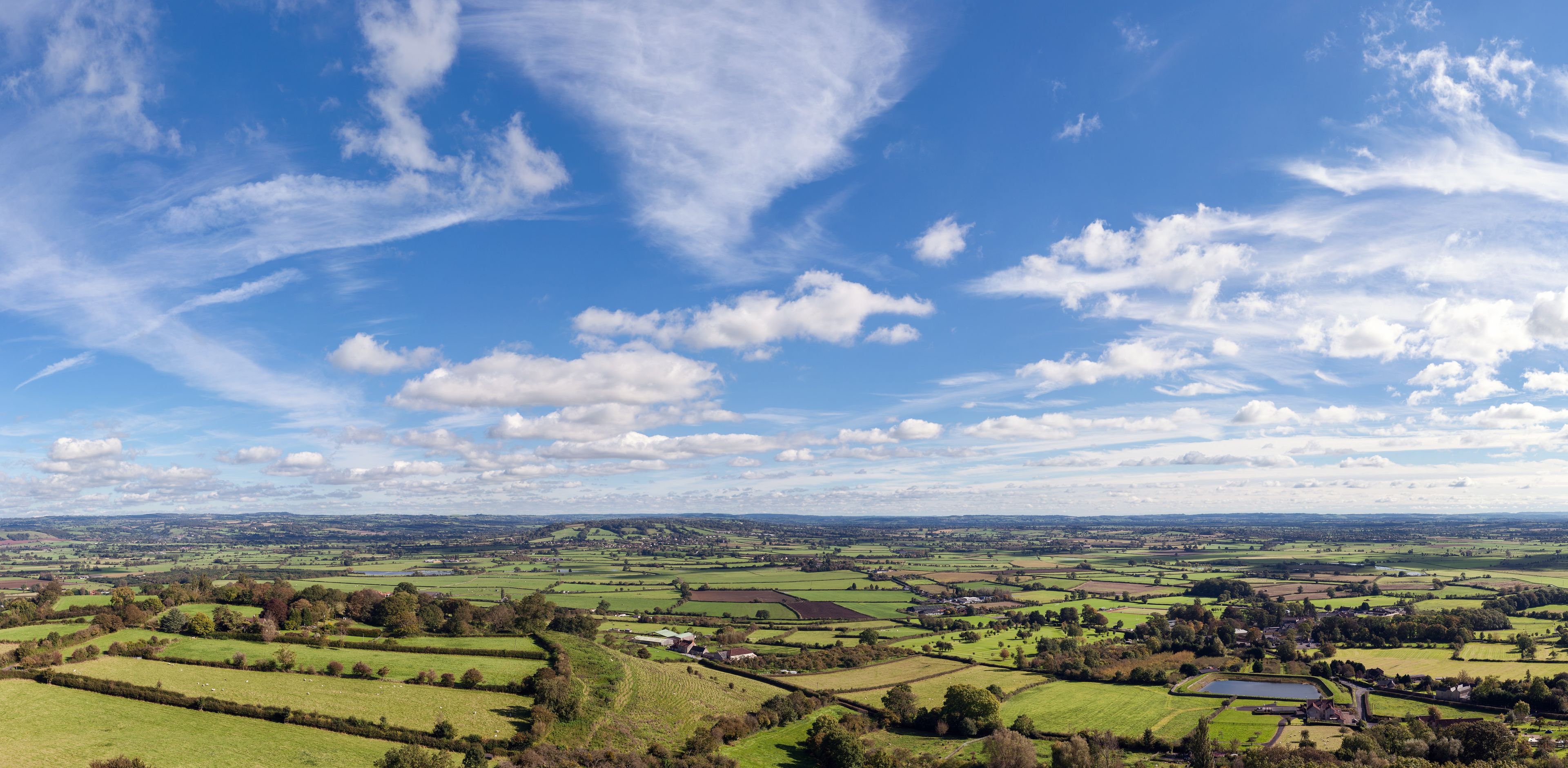 High View of The Somerset Levels