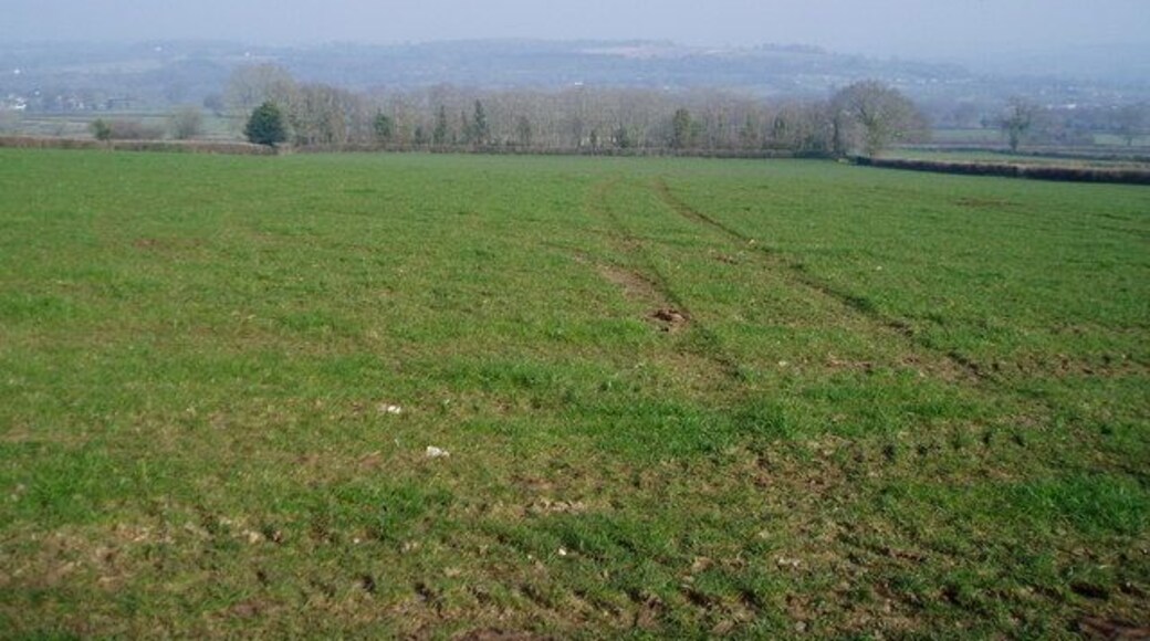 Arable land near Two Ash Hill Looking east towards A358.