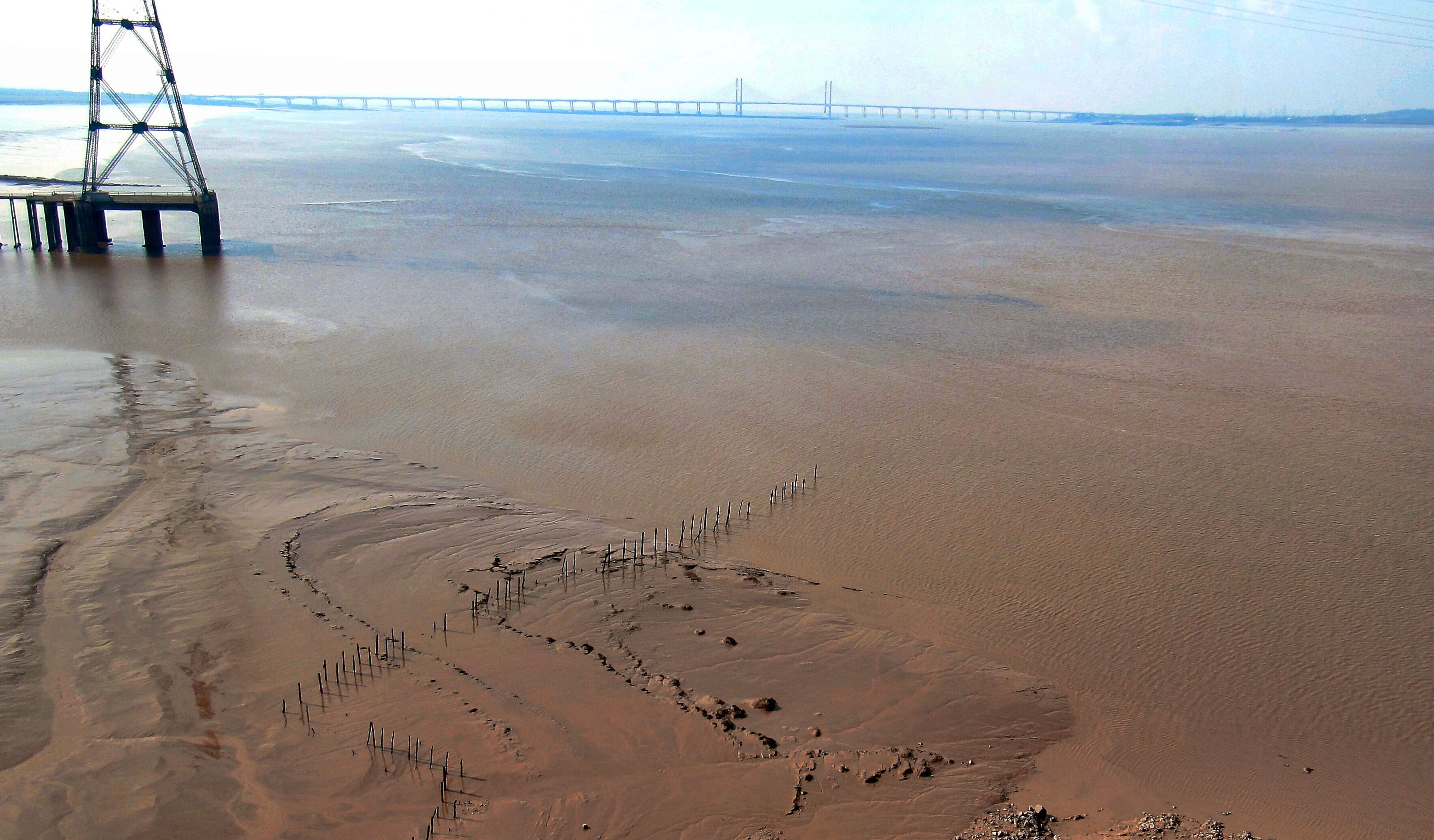 Severn estuary. Severn estuary,with the second Severn Bridge in the distance