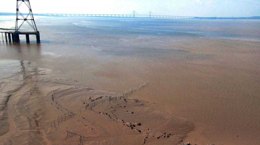 Severn estuary. Severn estuary,with the second Severn Bridge in the distance