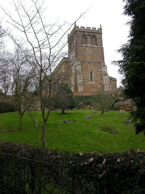 All Saints Church. In the village of Mears Ashby