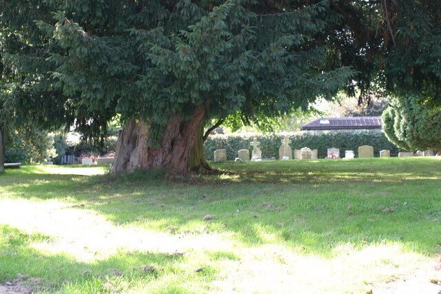 St Peters Church, Churchyard (13) This photograph 1545394 shows another view of this churchyard.