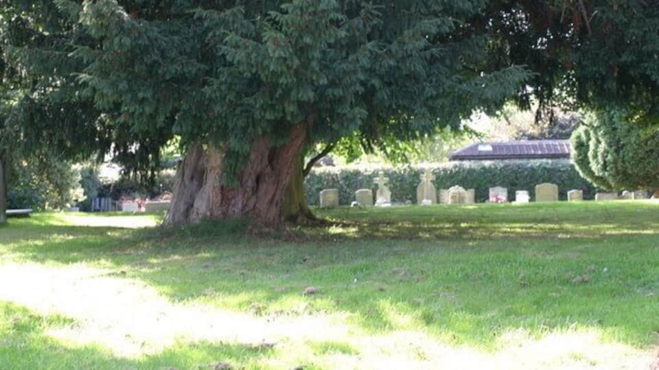 St Peters Church, Churchyard (13) This photograph 1545394 shows another view of this churchyard.