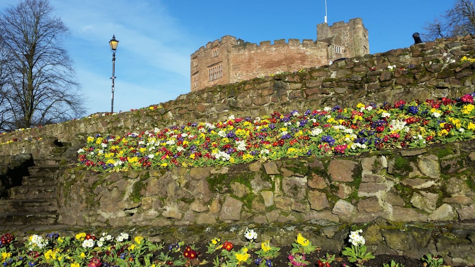 Tamworth is a large market town in Staffordshire, England, northeast of Birmingham.