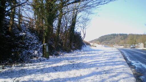The Great Ness milestone in its setting. Details of this milestone are visible in 1720298.