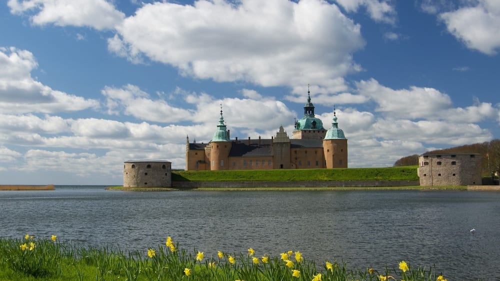 CASTLE OF KALMAR, SWEDEN - MAY 8, 2015: Kalmar Slott (Castle) in Kalmar, Sweden, May, 2015