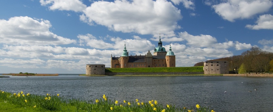 CASTLE OF KALMAR, SWEDEN - MAY 8, 2015: Kalmar Slott (Castle) in Kalmar, Sweden, May, 2015