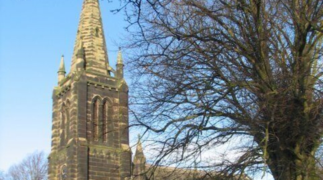 Holy Trinity parish church, Bickerstaffe, Lancashire, seen from the south