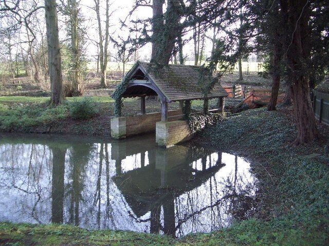 Boathouse at Hinwick Hall This attractive feature is to be found near to the entrance of the Hall beside the right-hand ornamental canal.