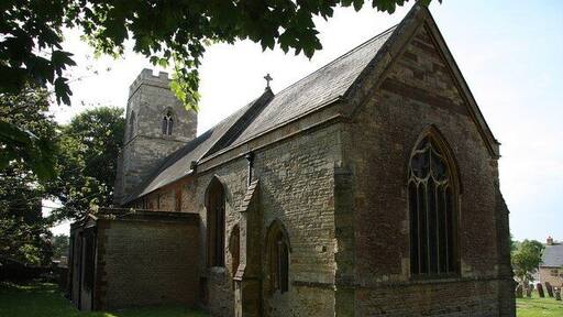 Parish church of St John the Baptist, Blisworth, Northamptonshire, seen from the southeast