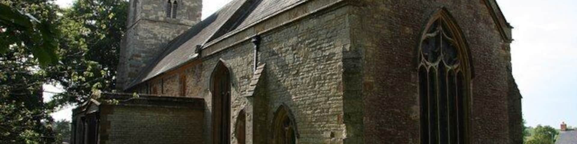 Parish church of St John the Baptist, Blisworth, Northamptonshire, seen from the southeast