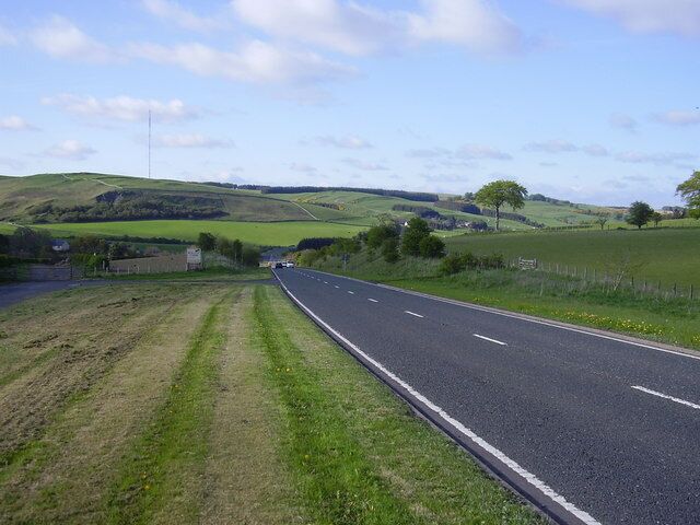 The road to Selkirk The main A7 trunk passes Ashkirk heading north to the old county town of Selkirk.