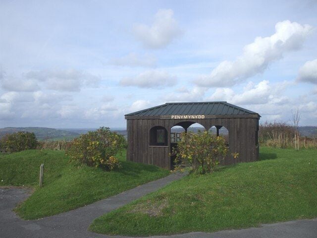 Penymynydd viewing area on Mynydd Penbre