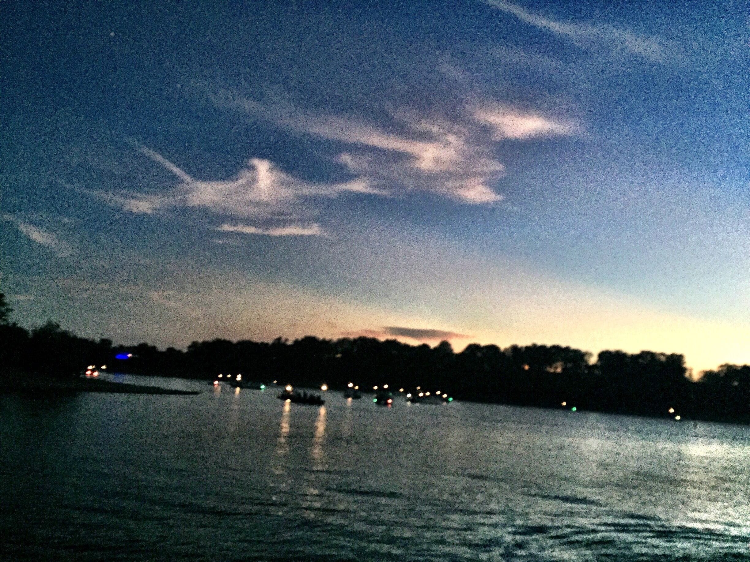 Sunset on Table Rock Lake at Cape Fair Missouri. 