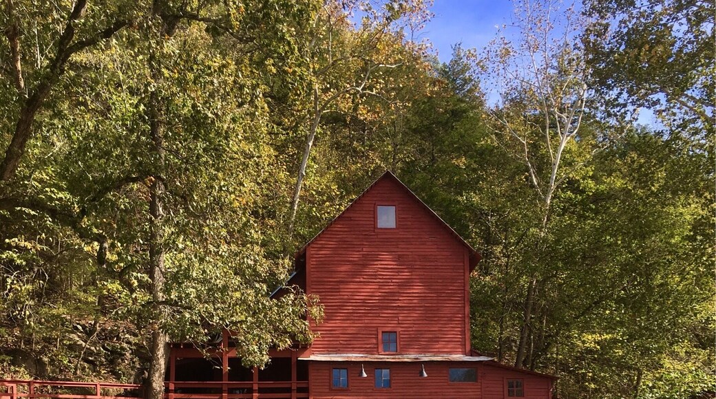 In the Southern Missouri Ozarks, there are several old mills circa 1880 still standing along the rivers and streams. #Red