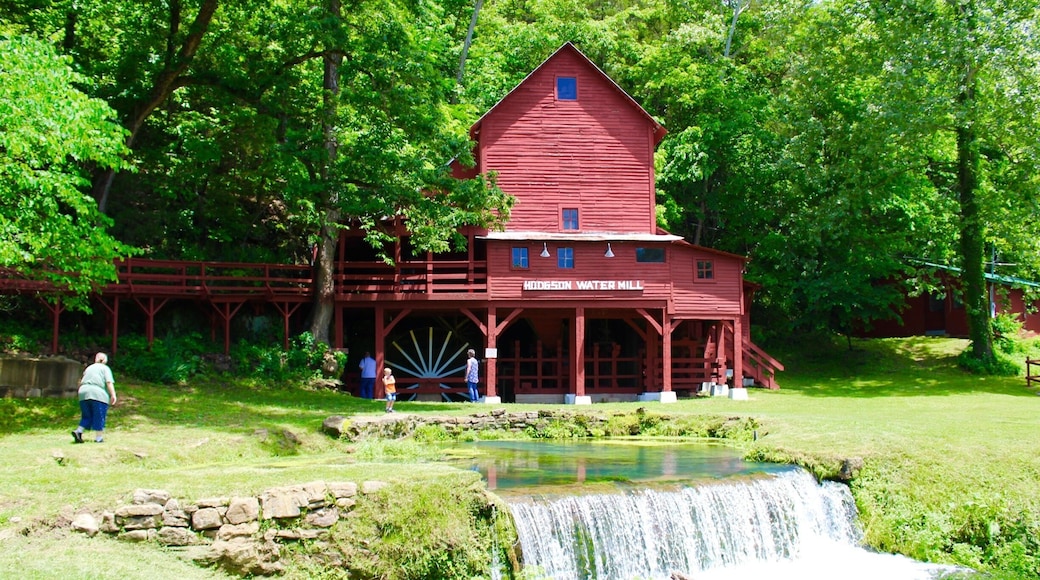 I had been seeing this mill pop up on Facebook and discovered that it was only about an hour away! Such a beautiful spot. There are picnic tables, bridges and trails. People swim in the water as well! A true gem tucked away in the Ozark mountains!
Hodgson Water Mill, only a few minutes away through famous Ozark County scenery. From Dawt, return to PP Hwy. and turn left on PP to H Hwy. Turn left on H and go north to Hwy. 181. Turn left again on Hwy. 181 to Hodgson Mill.
Built in 1861 to harness the power of a massive spring flowing into Bryant Creek and rebuilt in 1897, the tall, three-story frame building nestles against a bluff of the Bryant. Though the mill no longer grinds grain, it still houses the old milling machinery. (The nationally distributed line of stone-ground bakery products bearing the Hodgson name is now produced at a modern mill in nearby Gainesville.)
The spring still spews nearly 3,000,000 gallons of clear, cold water a day. Besides the mill, it once powered a cotton gin, a lumber mill, and a clothing factory. In pre-REA days, the power of the water also generated electricity for all the mill-site enterprises. And, once upon a time, thanks to the constant 58 degree temperature of the spring, the mill was a popular site for neighborhood dances.
Issuing from the bluff under the mill building, the spring is still picturesque. It nourishes native ferns and mosses clinging to crevices in the sheer rock wall. Some of the water is diverted to the mill pond, where watercress and other marine plants thrive. Inside the mill building, an opening to a cave in the face of the bluff provides natural air conditioning.
A modern day facility in nearby Gainesville, MO is still producing and distributing the all natural stone ground flours of the past under the Hodgson Mill name.
#LIFEATEXPEDIA #WATERMILL #LOCALSIGHTS #OZARKMOUNTAINS #IHEARTTHEOZARKS