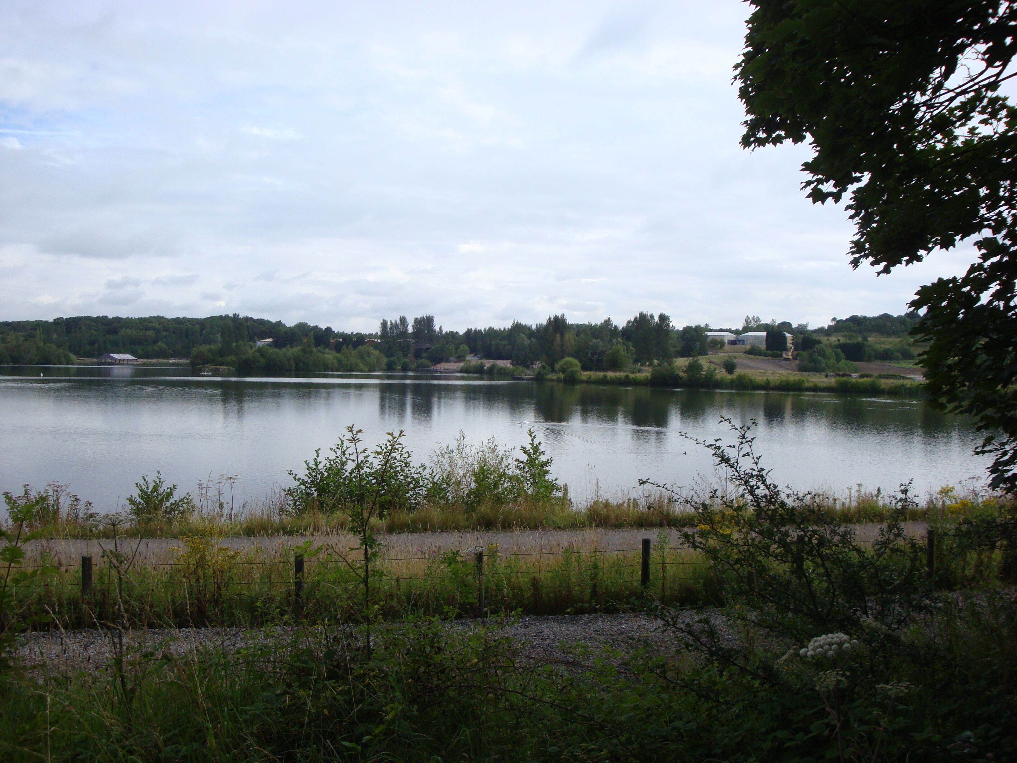 American Adventure - Looking over lake towards site of village and buffalo stampede after demolishion