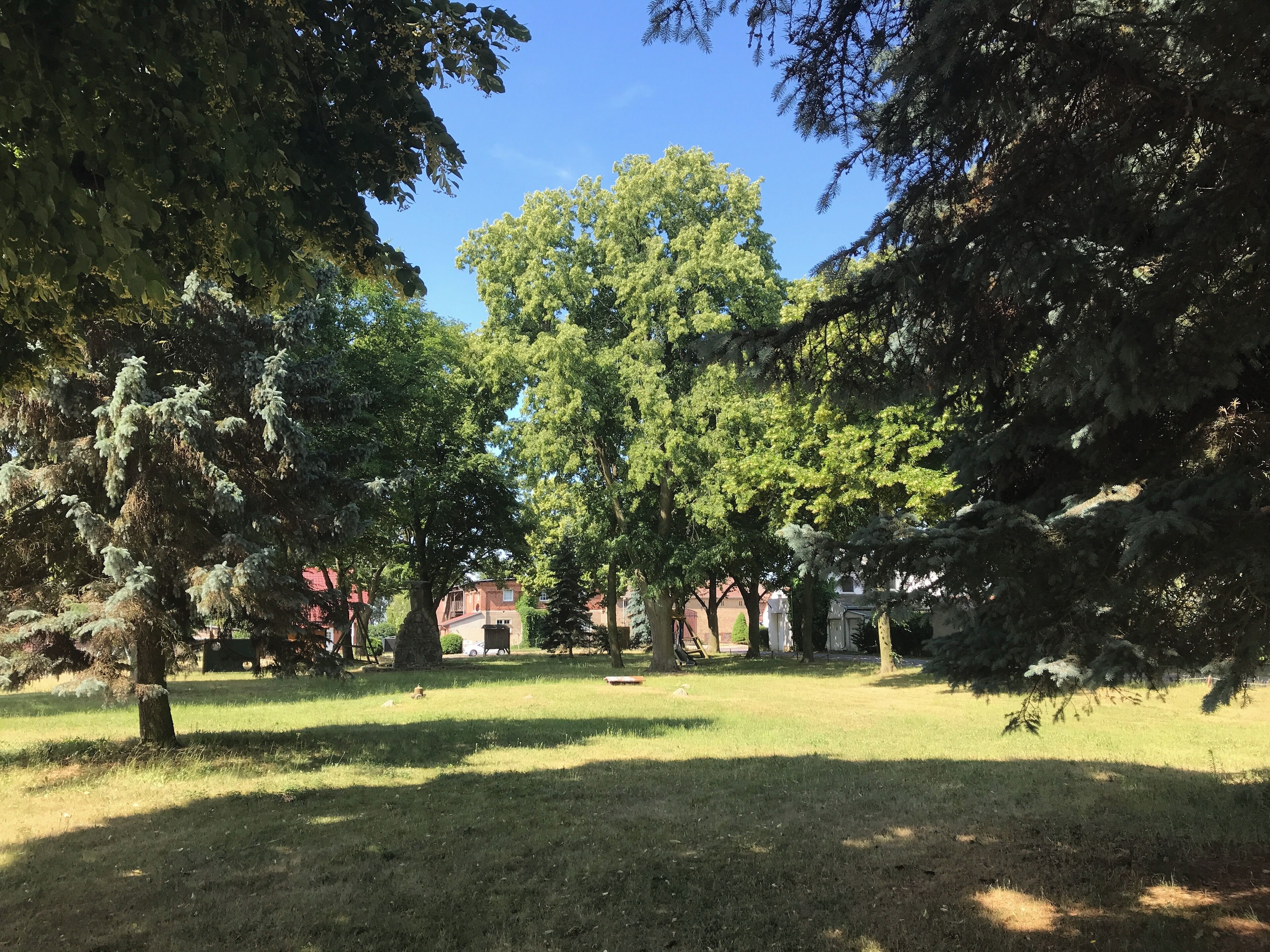 Dorfanger von Buchholz, einem Ortsteil der Stadt Altlandsberg im Land Brandenburg