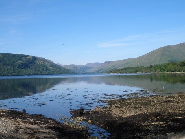 Looking up to the head of Loch Fyne from Ardno