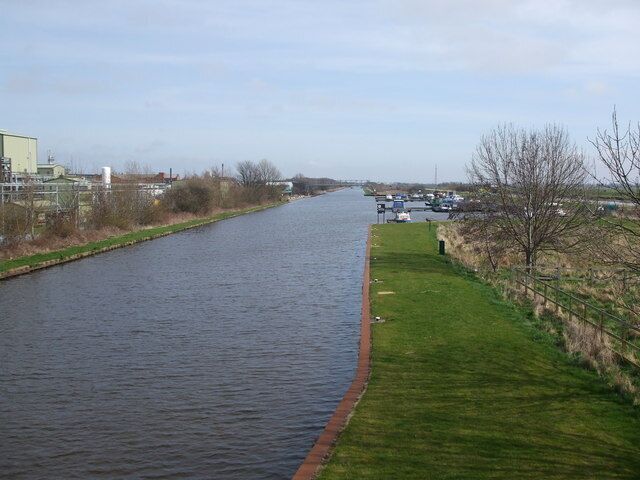 The Aire and Calder Navigation and Rawcliffe Bridge Marina, Rawcliffe Bridge, East Riding of Yorkshire, England.
