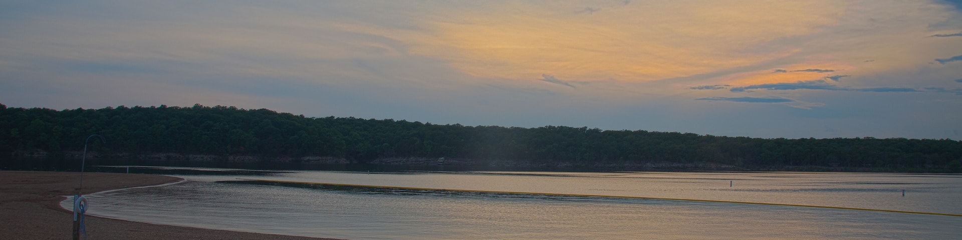 Sunset over Pomme de Terre Lake, Missouri.
