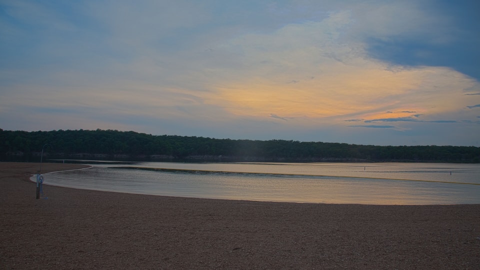 Sunset over Pomme de Terre Lake, Missouri.