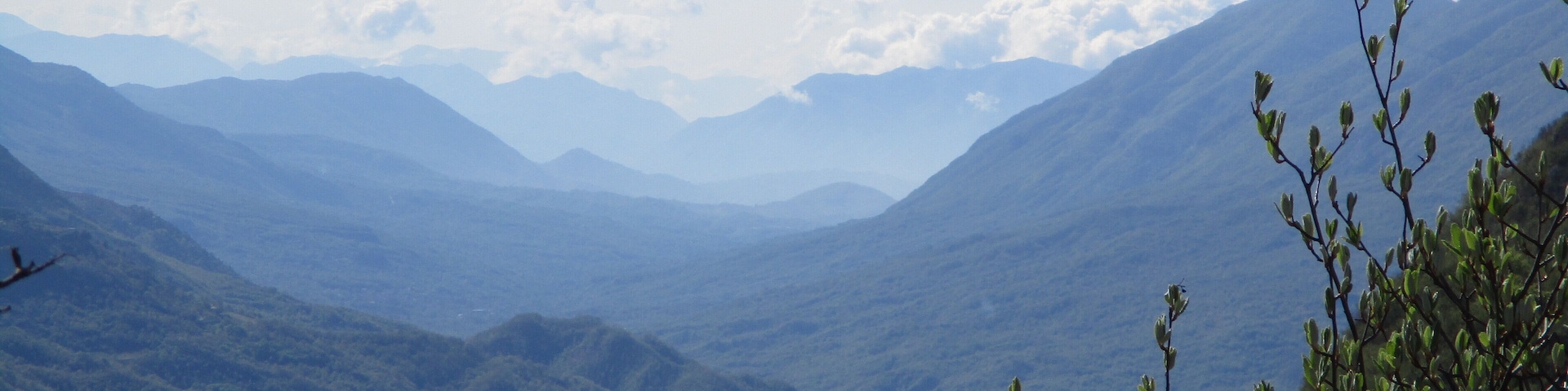 Veduta della valle Roveto