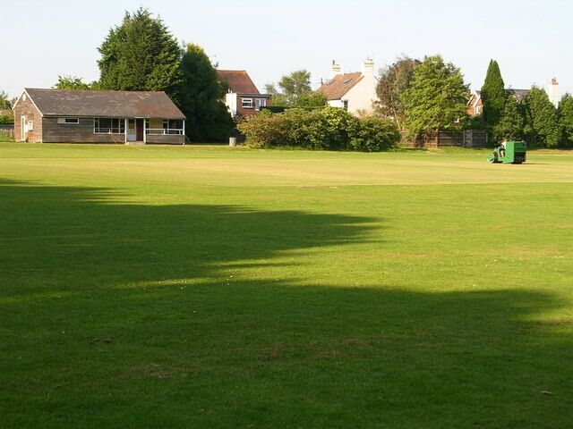 Flimwell Cricket Club. Preparing for match day at Flimwell playing field, Flimwell, East Sussex