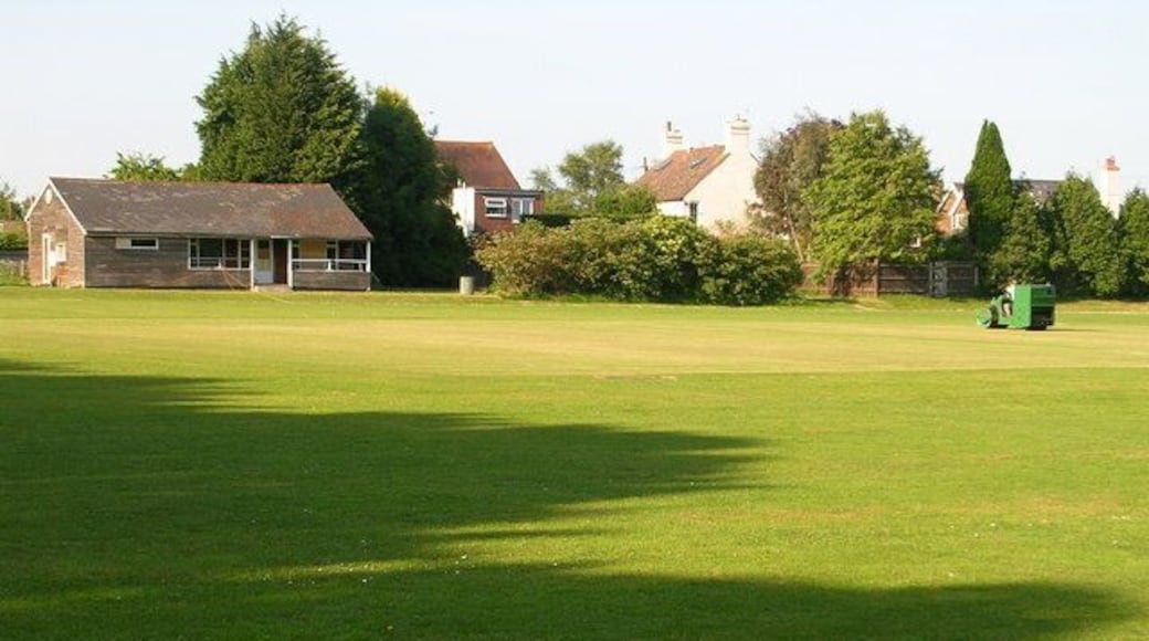 Flimwell Cricket Club. Preparing for match day at Flimwell playing field, Flimwell, East Sussex