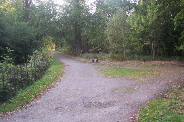 Footpath junction in Sprivers Garden land The High Weald Landscape Trail (long distance path) follows the National Trust House drive, then it turns right towards Brenchley Road. A footpath also heads straight on towards Horsmonden Road, near Burrs Hill.