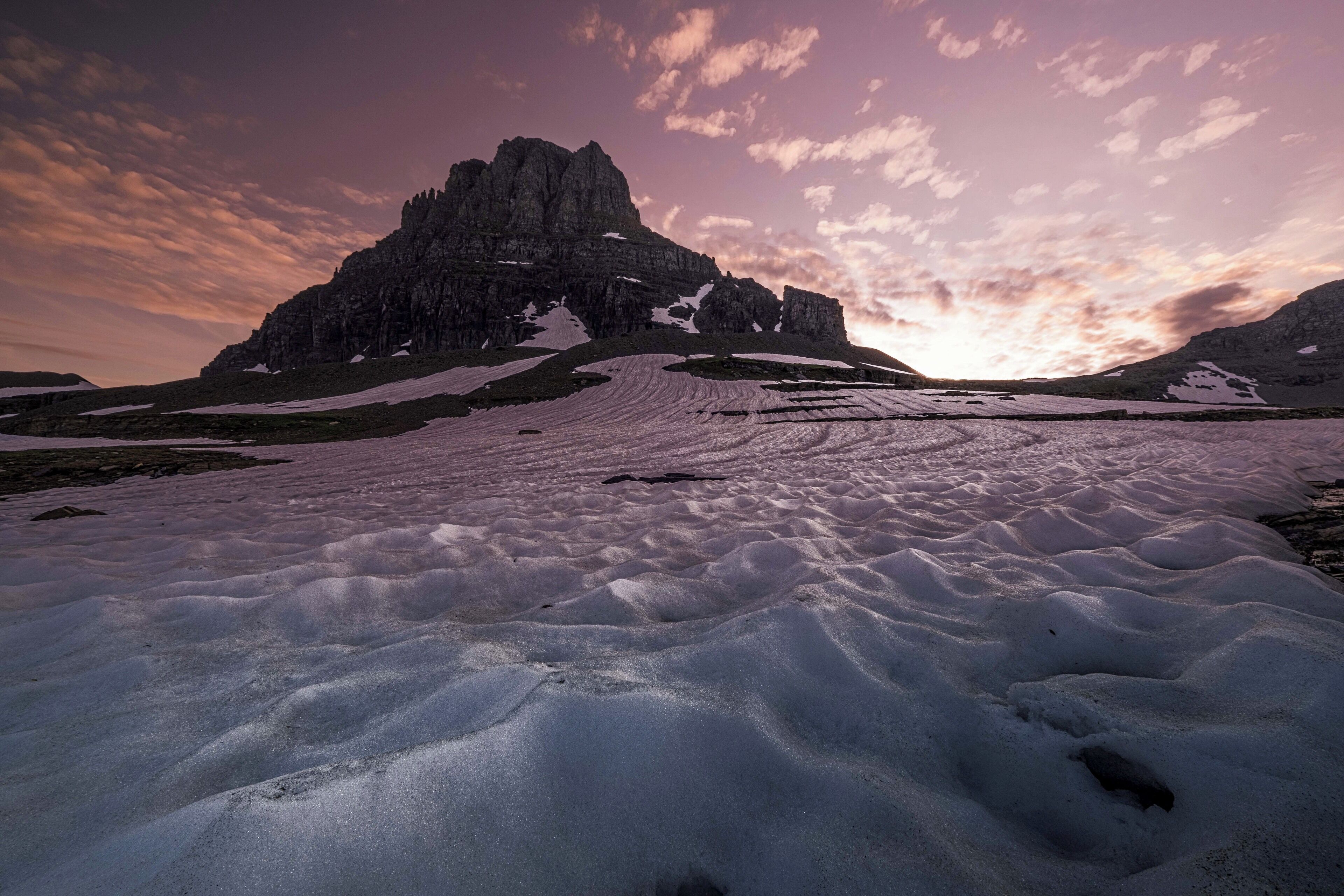 Last night’s mind bending sunset at Logan Pass.