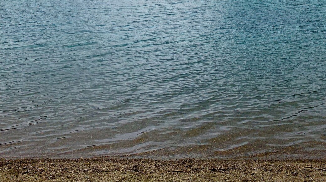 Rain coming in to Bowman Lake in Glacier National Park