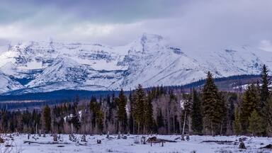 Panoramic Image from Polebridge, MT of Glacier National Park