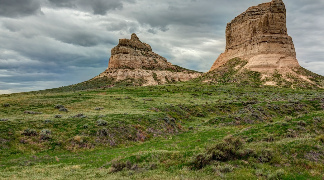 Courthouse & Jailhouse Rock Formations In Nebraska