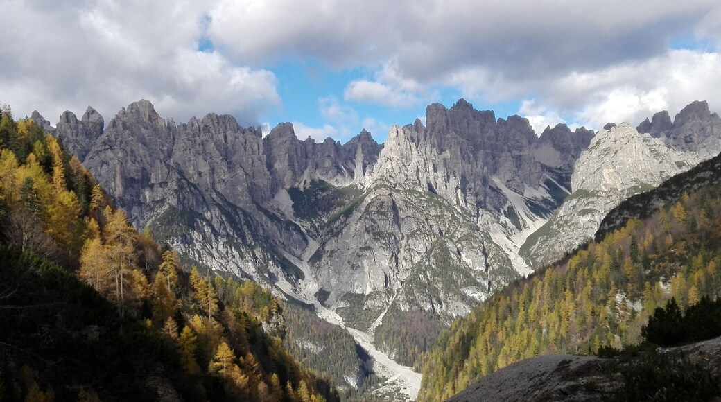 Parco naturale delle Dolomiti Friulane. Spalti di Toro e Monfalconi da loc. Scalet - Sciol de Mont - Val Cimoliana - Comune di Cimolais (PN)